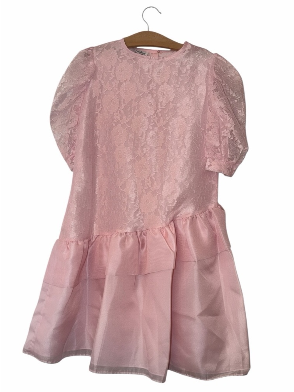 VTG Fashionland originals girls 80’s lace party dress made in USA sz 14 coquette